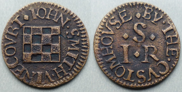 Vine Court, John Smith farthing token